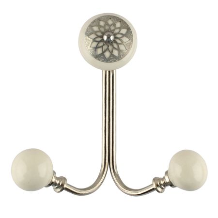 Cream Strewn Flat Wired Hooks Online